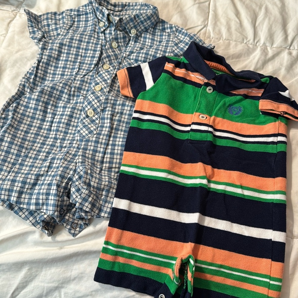 Ralph Lauren romper bundle. Size 3 months.